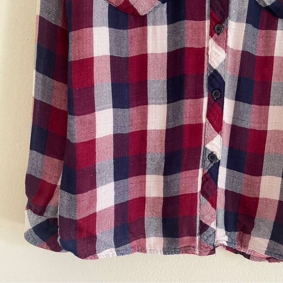 Rails Red and Blue Long Sleeve Button Down Shirt - Picture 4 of 12